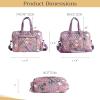 imageMaison d Hermine Weekender Bags for Women Cotton Quilted Duffel Overnight Luggage Weekend Bag for Men Gym Sports Gifts Travel Business Travellers Family Trip23  Hokuzai  Violet