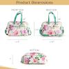 imageMaison d Hermine Weekender Bags for Women Cotton Quilted Duffel Overnight Luggage Weekend Bag for Men Gym Sports Gifts Travel Business Travellers Family Trip18  Pivoine