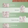 imageMaison d Hermine Weekender Bags for Women Cotton Quilted Duffel Overnight Luggage Weekend Bag for Men Gym Sports Gifts Travel Business Travellers Family Trip02  Sweet Rose Lavender  Lush