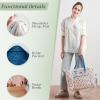 imageMaison d Hermine Weekender Bags for Women Cotton Quilted Duffel Overnight Luggage Weekend Bag for Men Gym Sports Gifts Travel Business Travellers Family Trip21  Albane