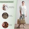 imageMaison d Hermine Weekender Bags for Women Cotton Quilted Duffel Overnight Luggage Weekend Bag for Men Gym Sports Gifts Travel Business Travellers Family Trip13  Art Deco
