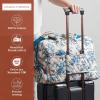 imageMaison d Hermine Weekender Bags for Women Cotton Quilted Duffel Overnight Luggage Weekend Bag for Men Gym Sports Gifts Travel Business Travellers Family Trip01  Bonobo  Blue