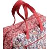 imageMaison d Hermine Weekender Bags for Women Cotton Quilted Duffel Overnight Luggage Weekend Bag for Men Gym Sports Gifts Travel Business Travellers Family Trip25  Kerala  Red