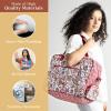 imageMaison d Hermine Weekender Bags for Women Cotton Quilted Duffel Overnight Luggage Weekend Bag for Men Gym Sports Gifts Travel Business Travellers Family Trip25  Kerala  Red