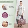 imageMaison d Hermine Weekender Bags for Women Cotton Quilted Duffel Overnight Luggage Weekend Bag for Men Gym Sports Gifts Travel Business Travellers Family Trip23  Hokuzai  Violet