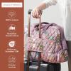 imageMaison d Hermine Weekender Bags for Women Cotton Quilted Duffel Overnight Luggage Weekend Bag for Men Gym Sports Gifts Travel Business Travellers Family Trip23  Hokuzai  Violet