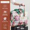 imageMaison d Hermine Weekender Bags for Women Cotton Quilted Duffel Overnight Luggage Weekend Bag for Men Gym Sports Gifts Travel Business Travellers Family Trip18  Pivoine