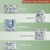 imageMaison d Hermine Weekender Bags for Women Cotton Quilted Duffel Overnight Luggage Weekend Bag for Men Gym Sports Gifts Travel Business Travellers Family Trip01  Bonobo  Blue