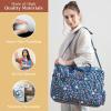 imageMaison d Hermine Weekender Bags for Women Cotton Quilted Duffel Overnight Luggage Weekend Bag for Men Gym Sports Gifts Travel Business Travellers Family Trip06  Just Floral