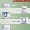 imageMaison d Hermine Weekender Bags for Women Cotton Quilted Duffel Overnight Luggage Weekend Bag for Men Gym Sports Gifts Travel Business Travellers Family Trip15  Faience