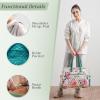 imageMaison d Hermine Weekender Bags for Women Cotton Quilted Duffel Overnight Luggage Weekend Bag for Men Gym Sports Gifts Travel Business Travellers Family Trip18  Pivoine