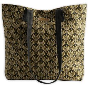 imageMaison d Hermine Canvas Tote Bag for Women Cotton Canvas Reusable Shoulder Grocery Bags Bulk with Handle for Shopping Travel08  Art Deco