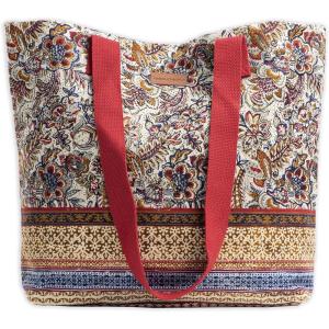 imageMaison d Hermine Canvas Tote Bag for Women Cotton Canvas Reusable Shoulder Grocery Bags Bulk with Handle for Shopping Travel11  Jaipur