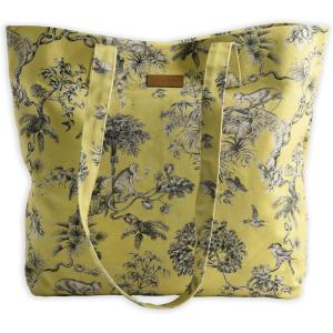 imageMaison d Hermine Canvas Tote Bag for Women Cotton Canvas Reusable Shoulder Grocery Bags Bulk with Handle for Shopping Travel17  Bonobo  Yellow