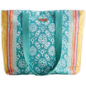 imageMaison d Hermine Canvas Tote Bag for Women Cotton Canvas Reusable Shoulder Grocery Bags Bulk with Handle for Shopping Travel18  Katmandou  Turquoise