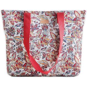 imageMaison d Hermine Canvas Tote Bag for Women Cotton Canvas Reusable Shoulder Grocery Bags Bulk with Handle for Shopping Travel26  Kerala  Red