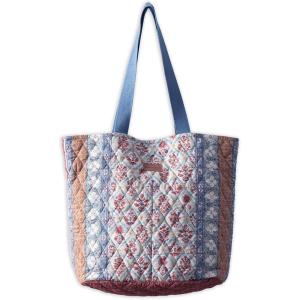 imageMaison d Hermine Shopping Bags Cotton Quilted Tote Bag with Zipper Pockets Small Pouch Reusable Grocery Bag Work Travel05  Romane