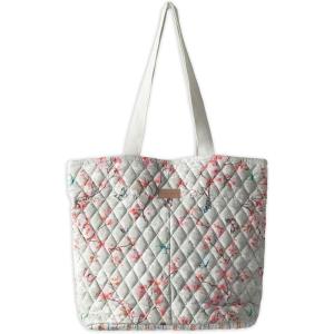 imageMaison d Hermine Shopping Bags Cotton Quilted Tote Bag with Zipper Pockets Small Pouch Reusable Grocery Bag Work Travel06  Blossoms in Spring