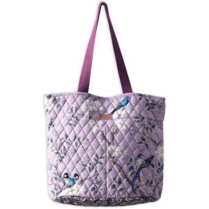 imageMaison d Hermine Shopping Bags Cotton Quilted Tote Bag with Zipper Pockets Small Pouch Reusable Grocery Bag Work Travel09  Osaka