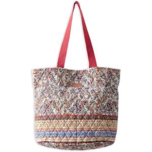 imageMaison d Hermine Shopping Bags Cotton Quilted Tote Bag with Zipper Pockets Small Pouch Reusable Grocery Bag Work Travel10  Jaipur