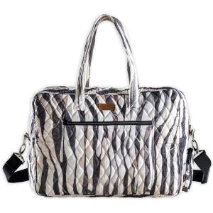 imageMaison d Hermine Weekender Bags for Women Cotton Quilted Duffel Overnight Luggage Weekend Bag for Men Gym Sports Gifts Travel Business Travellers Family Trip09  Zebra