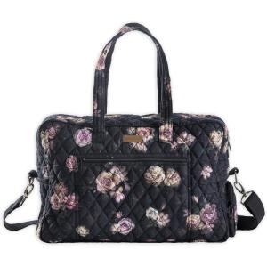 imageMaison d Hermine Weekender Bags for Women Cotton Quilted Duffel Overnight Luggage Weekend Bag for Men Gym Sports Gifts Travel Business Travellers Family Trip04  Moody Florals