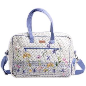imageMaison d Hermine Weekender Bags for Women Cotton Quilted Duffel Overnight Luggage Weekend Bag for Men Gym Sports Gifts Travel Business Travellers Family Trip15  Faience