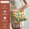 imageMaison d Hermine Cross Body Bags for Women Cotton Canvas Shoulder Bag for Shopping Travel Everyday Use Tote purse Sling Bag02  Eden  Yellow