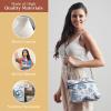imageMaison d Hermine Cross Body Bags for Women Cotton Canvas Shoulder Bag for Shopping Travel Everyday Use Tote purse Sling Bag05  Bonobo  Blue