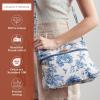 imageMaison d Hermine Cross Body Bags for Women Cotton Canvas Shoulder Bag for Shopping Travel Everyday Use Tote purse Sling Bag05  Bonobo  Blue