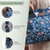 imageMaison d Hermine Cross Body Bags for Women Cotton Canvas Shoulder Bag for Shopping Travel Everyday Use Tote purse Sling Bag06  Just Floral