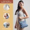 imageMaison d Hermine Cross Body Bags for Women Cotton Canvas Shoulder Bag for Shopping Travel Everyday Use Tote purse Sling Bag06  Just Floral