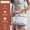 imageMaison d Hermine Cross Body Bags for Women Cotton Canvas Shoulder Bag for Shopping Travel Everyday Use Tote purse Sling Bag10  Ice Florals