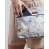 imageMaison d Hermine Cross Body Bags for Women Cotton Canvas Shoulder Bag for Shopping Travel Everyday Use Tote purse Sling Bag10  Ice Florals