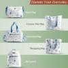 imageMaison d Hermine Cross Body Bags for Women Cotton Canvas Shoulder Bag for Shopping Travel Everyday Use Tote purse Sling Bag10  Ice Florals