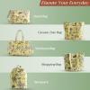 imageMaison d Hermine Cross Body Bags for Women Cotton Canvas Shoulder Bag for Shopping Travel Everyday Use Tote purse Sling Bag13  Bonobo  Yellow