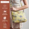 imageMaison d Hermine Cross Body Bags for Women Cotton Canvas Shoulder Bag for Shopping Travel Everyday Use Tote purse Sling Bag13  Bonobo  Yellow