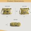 imageMaison d Hermine Cross Body Bags for Women Cotton Canvas Shoulder Bag for Shopping Travel Everyday Use Tote purse Sling Bag13  Bonobo  Yellow