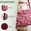 imageMaison d Hermine Cross Body Bags for Women Cotton Canvas Shoulder Bag for Shopping Travel Everyday Use Tote purse Sling Bag15  Surya  Maroon