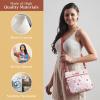 imageMaison d Hermine Cross Body Bags for Women Cotton Canvas Shoulder Bag for Shopping Travel Everyday Use Tote purse Sling Bag19  Pale Garden