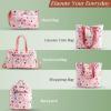 imageMaison d Hermine Cross Body Bags for Women Cotton Canvas Shoulder Bag for Shopping Travel Everyday Use Tote purse Sling Bag19  Pale Garden