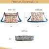 imageMaison d Hermine Cross Body Bags for Women Cotton Canvas Shoulder Bag for Shopping Travel Everyday Use Tote purse Sling Bag23  Kerala  Blue