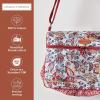 imageMaison d Hermine Cross Body Bags for Women Cotton Canvas Shoulder Bag for Shopping Travel Everyday Use Tote purse Sling Bag26  Kerala  Red