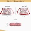 imageMaison d Hermine Cross Body Bags for Women Cotton Canvas Shoulder Bag for Shopping Travel Everyday Use Tote purse Sling Bag26  Kerala  Red