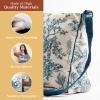 imageMaison d Hermine Hand Bags for Women Cotton Shoulder Bag for Shopping Travel Everyday Use Cross Body Tote purse Sling Bag01  the Miller  Blue