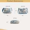 imageMaison d Hermine Hand Bags for Women Cotton Shoulder Bag for Shopping Travel Everyday Use Cross Body Tote purse Sling Bag01  the Miller  Blue