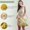 imageMaison d Hermine Hand Bags for Women Cotton Shoulder Bag for Shopping Travel Everyday Use Cross Body Tote purse Sling Bag02  Eden  Yellow