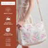 imageMaison d Hermine Hand Bags for Women Cotton Shoulder Bag for Shopping Travel Everyday Use Cross Body Tote purse Sling Bag02  Sweet Rose Lavender  Lush