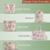 imageMaison d Hermine Hand Bags for Women Cotton Shoulder Bag for Shopping Travel Everyday Use Cross Body Tote purse Sling Bag02  Sweet Rose Lavender  Lush