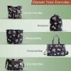 imageMaison d Hermine Hand Bags for Women Cotton Shoulder Bag for Shopping Travel Everyday Use Cross Body Tote purse Sling Bag04  Moody Florals